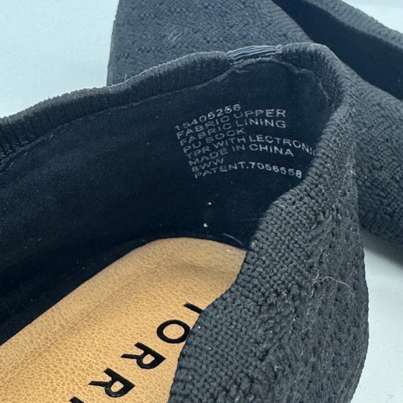 Torrid Womens Black Scallop Edge Stretch Knit Pointed Toe Flat Shoes Sz. 8 WW - Picture 9 of 11